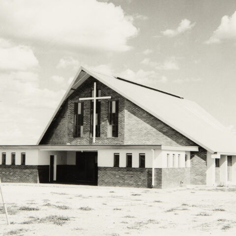 Die Torwood-Kirche in Kwekwe (auch Que que) im Jahr 1968 im damaligen Rhodesien. (SMB-Archiv)